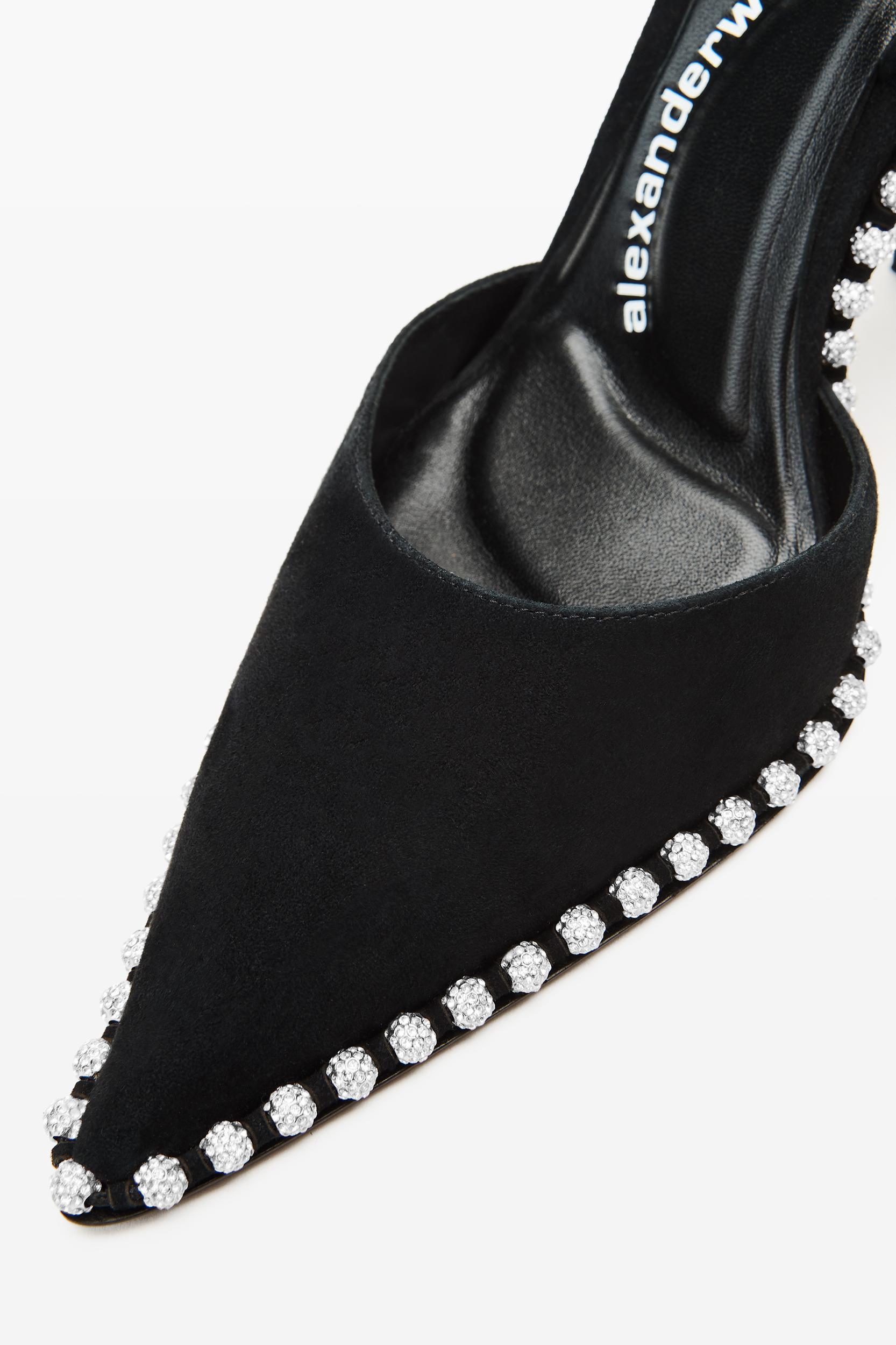 Black Suede Tia Slingback Product Image