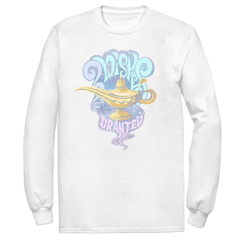 Disney's Aladdin Men's Genie Lamp Long Sleeve Graphic Tee,  Product Image
