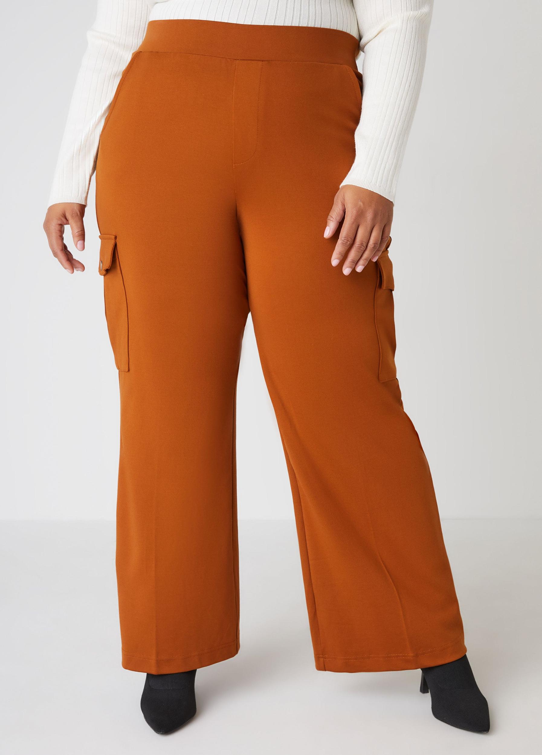 Ponte Straight Leg Cargo Pants Product Image