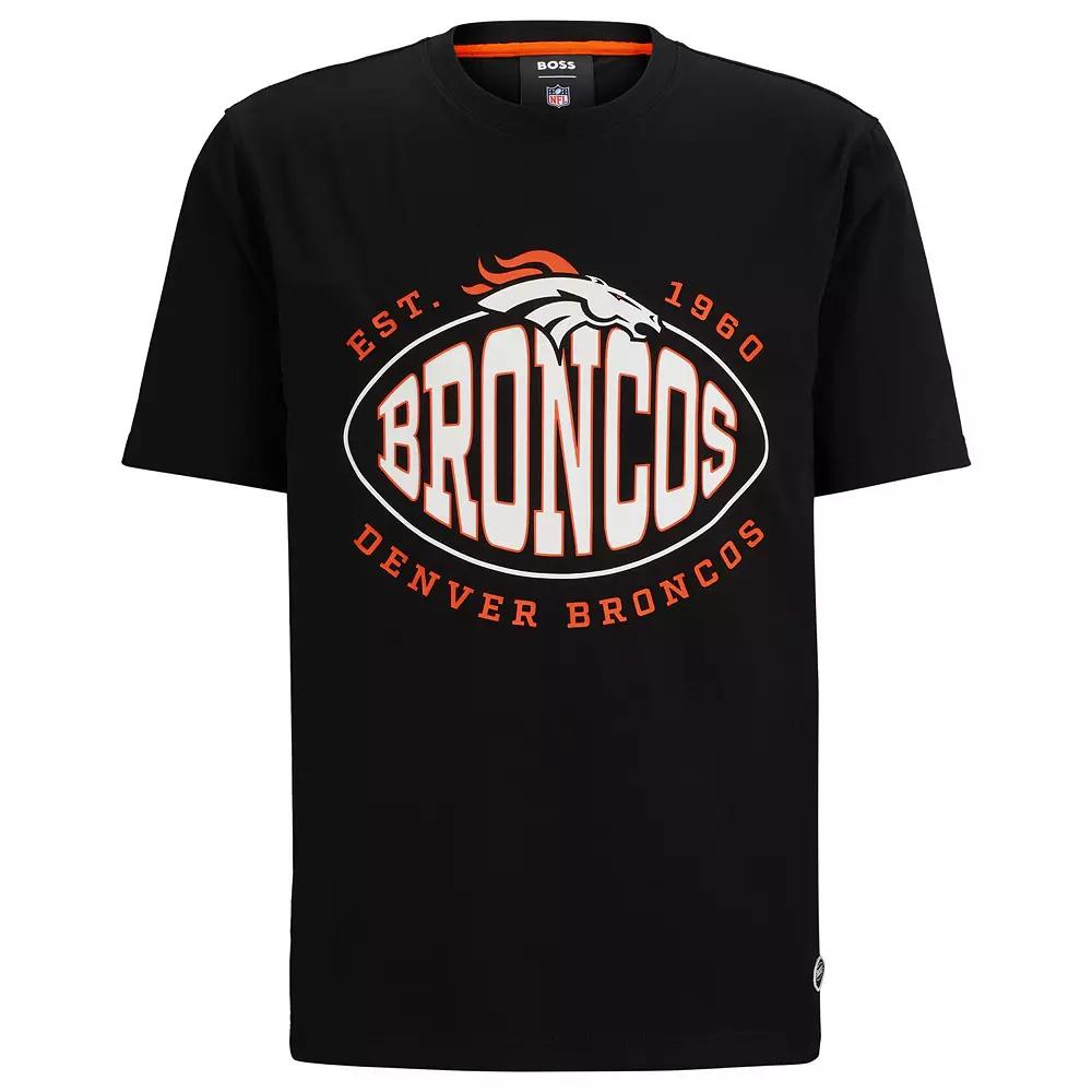 Men's BOSS X NFL  Black Denver Broncos Trap T-Shirt, Size: Large Product Image