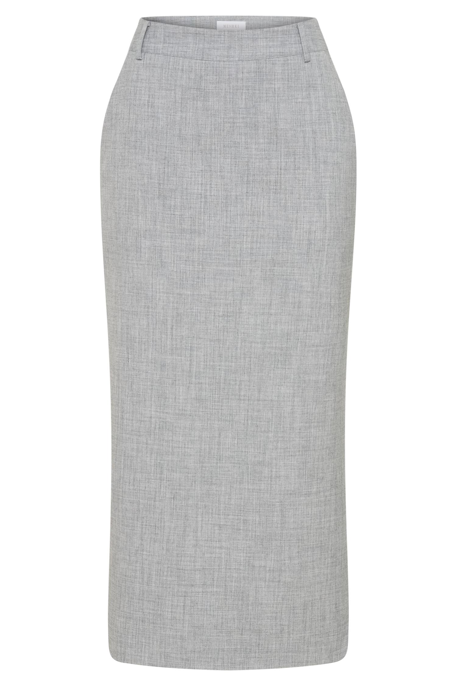 Ambrose Midi Skirt - Charcoal Marle Product Image