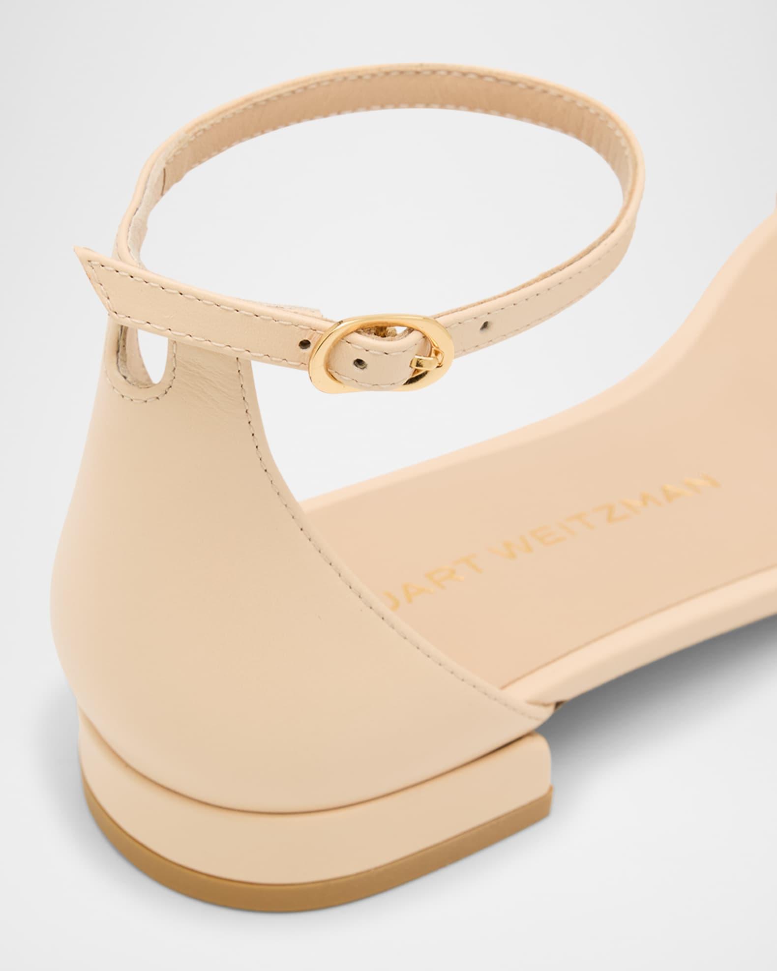 Nudist Leather Ankle-Strap Sandals Product Image