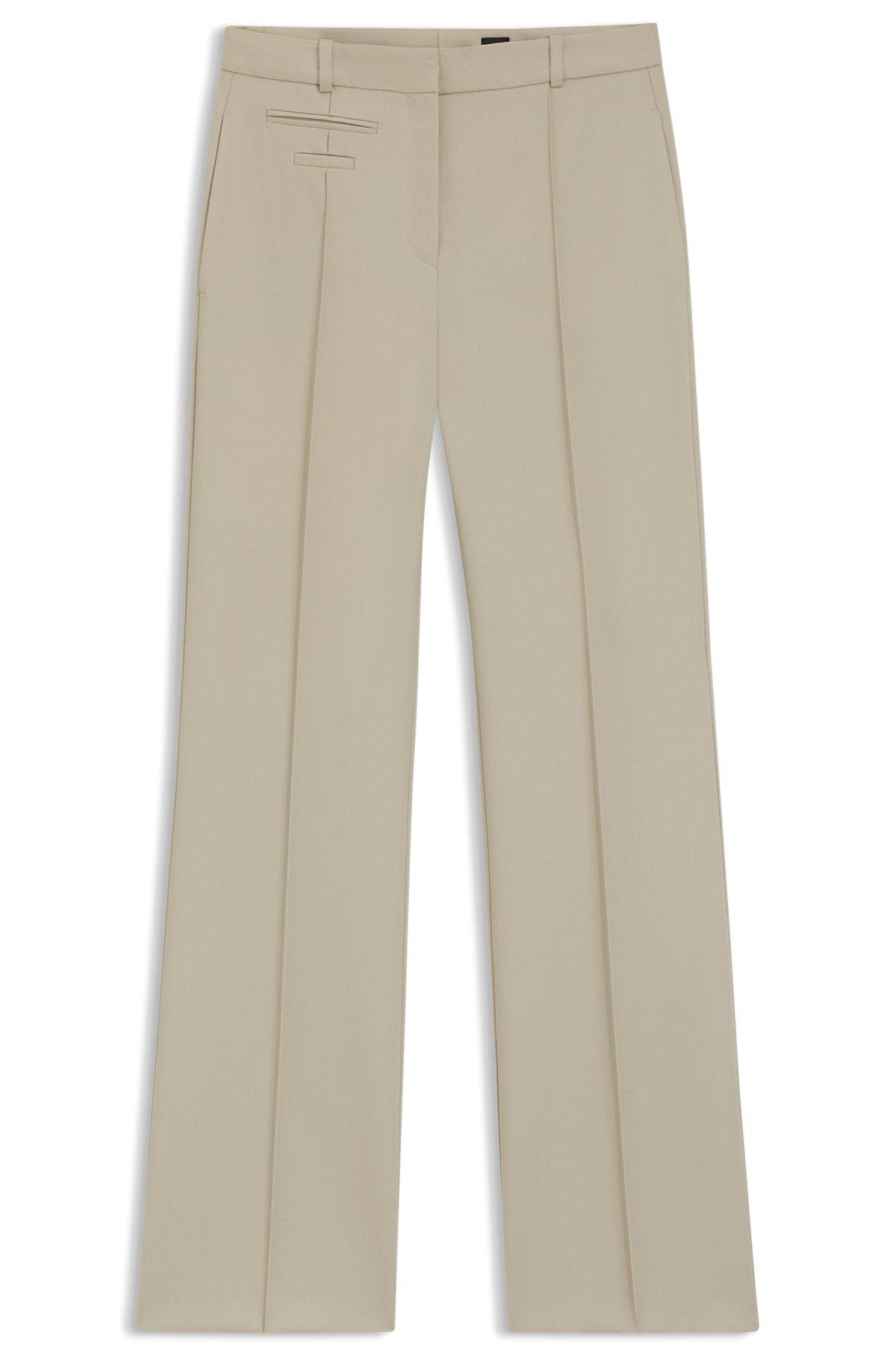 Regular-fit trousers in virgin-wool twill Product Image