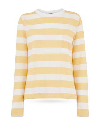 Striped Crewneck Pocket Top  Product Image