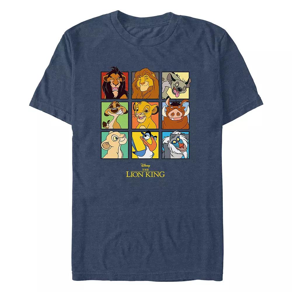 Disney's The Lion King Characters Square Portraits Men's Graphic Tee,  Product Image