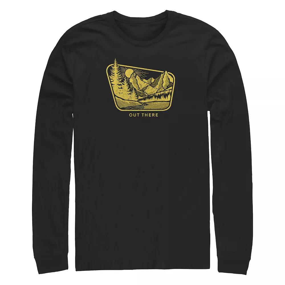 Big & Tall Out There Poster Long Sleeve Graphic Tee, Men's,  Product Image