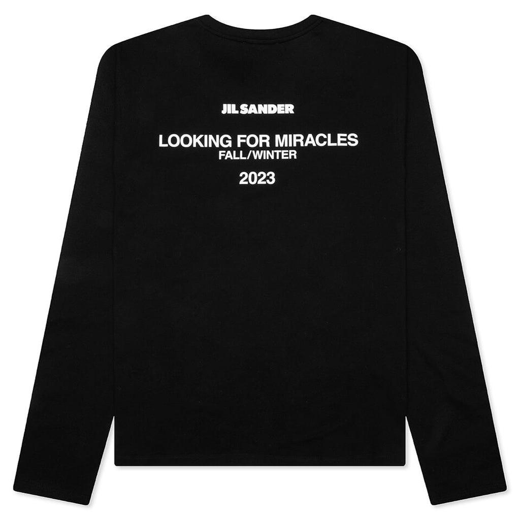 Layered Sweater With T-Shirt - Black Male Product Image