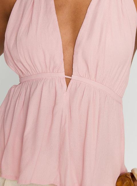 Saddler Halter Top Pink Product Image
