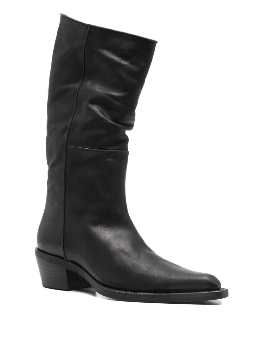 45mm leather pointed-toe boots Product Image