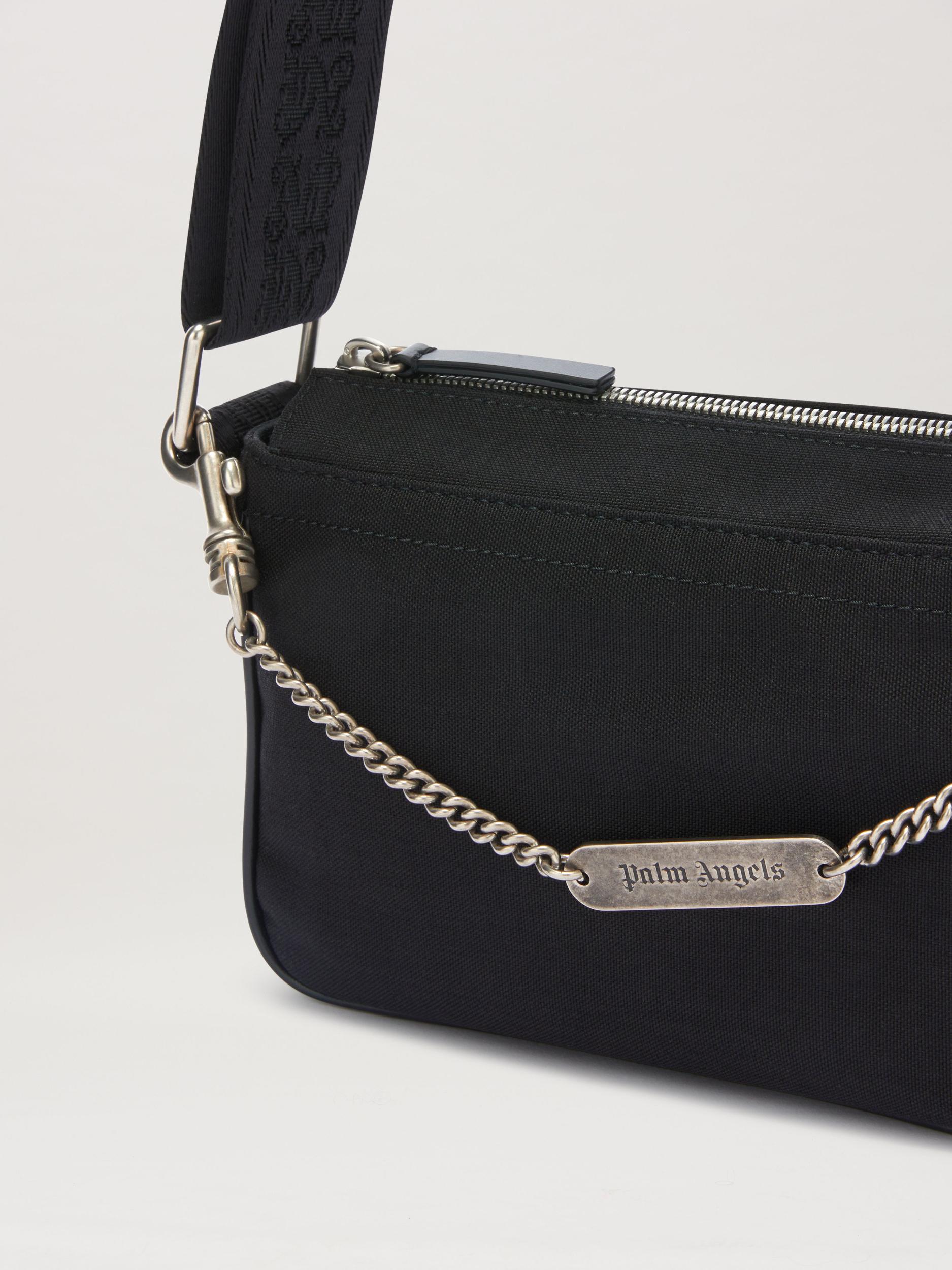 Metallic logo plate croosbody bag Product Image