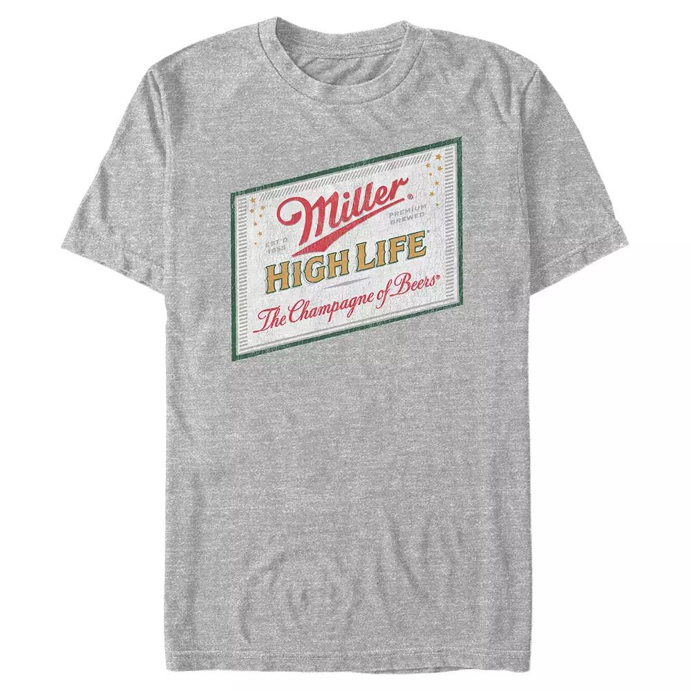 Men's Coors Light Miller High Life Label Graphic Tee,  Product Image