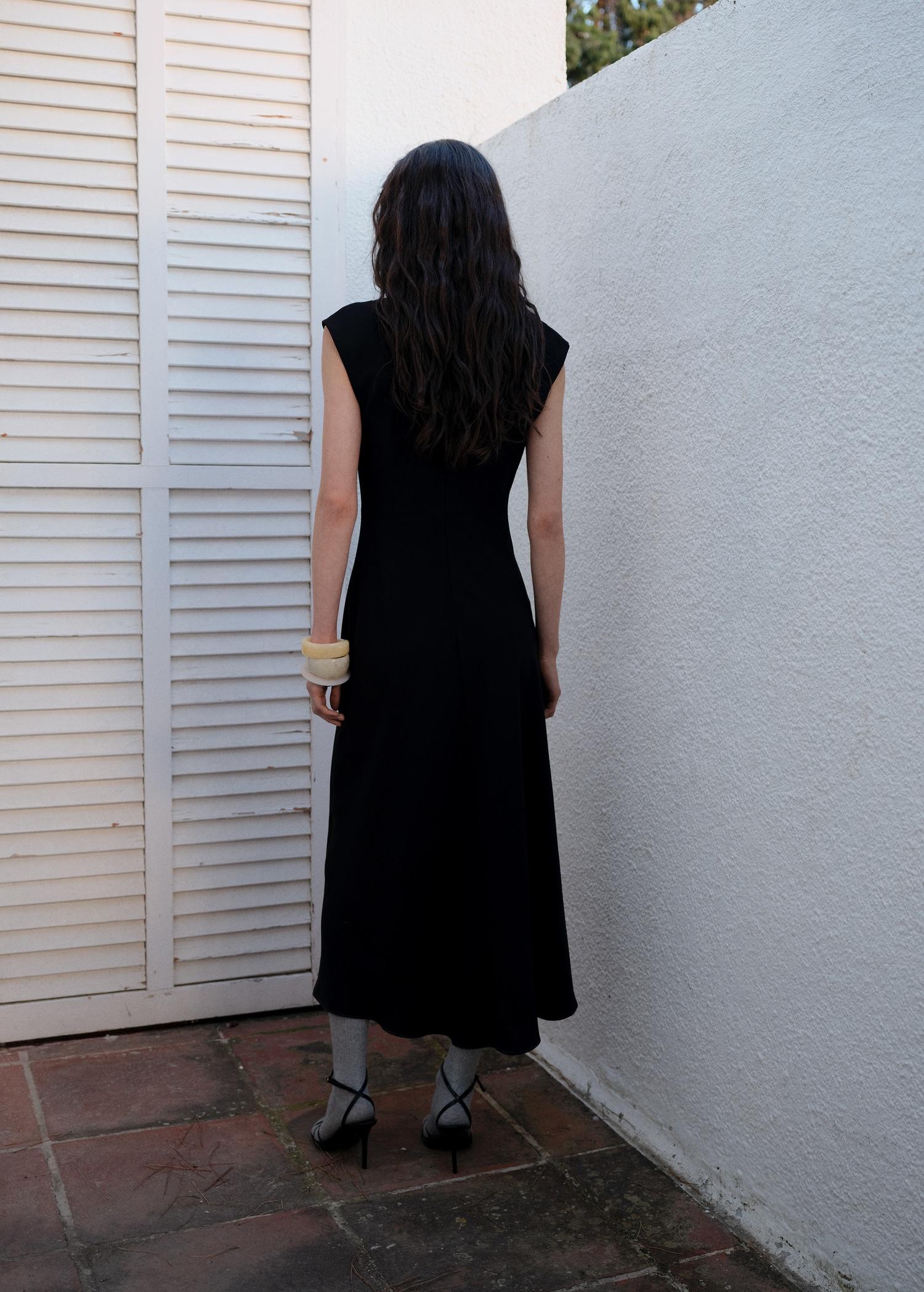 A-line dress with draped waist - Women | MANGO USA Product Image