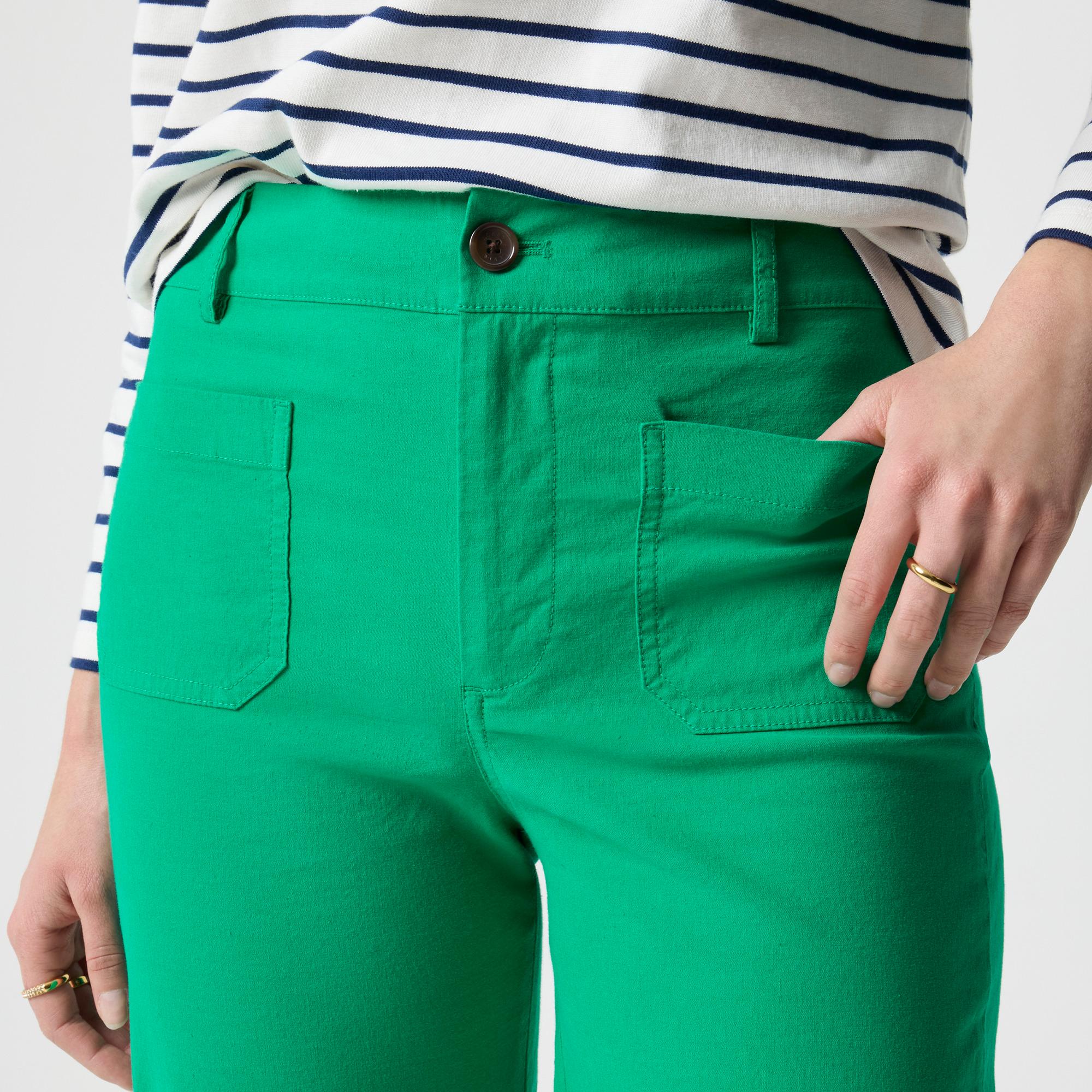 Lizzie high-rise patch-pocket wide-leg pant Product Image