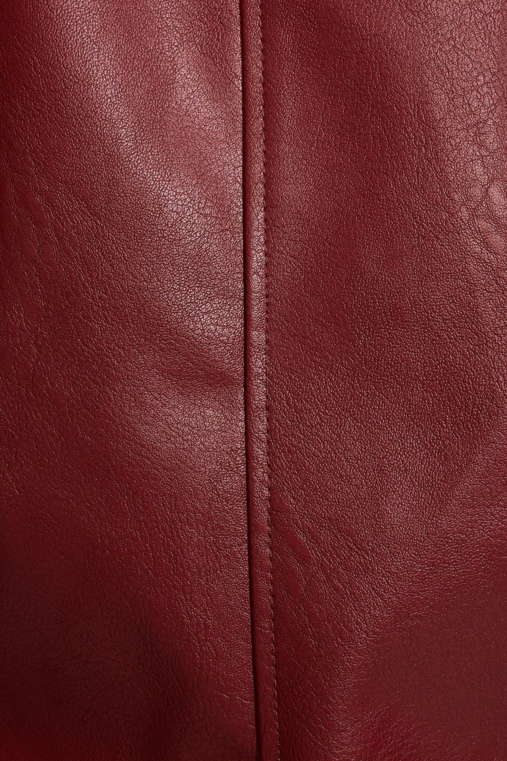 Faux Leather Worker Jacket Product Image