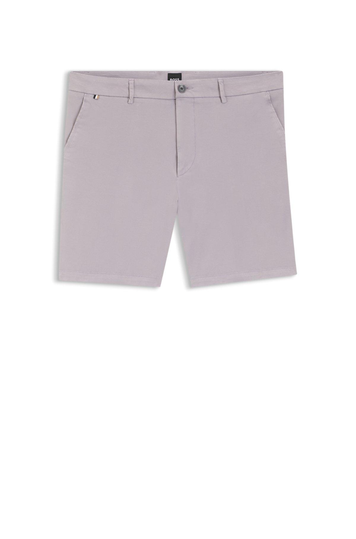 Modern-fit shorts in stretch-cotton twill Product Image