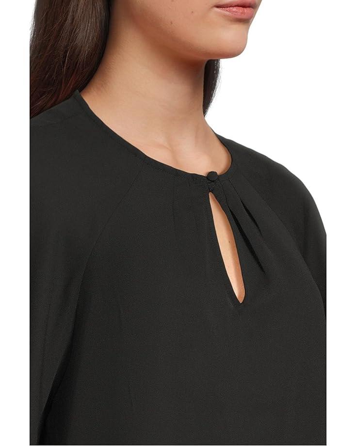 Women's CeCe Raglan Flutter Sleeve Blouse Product Image