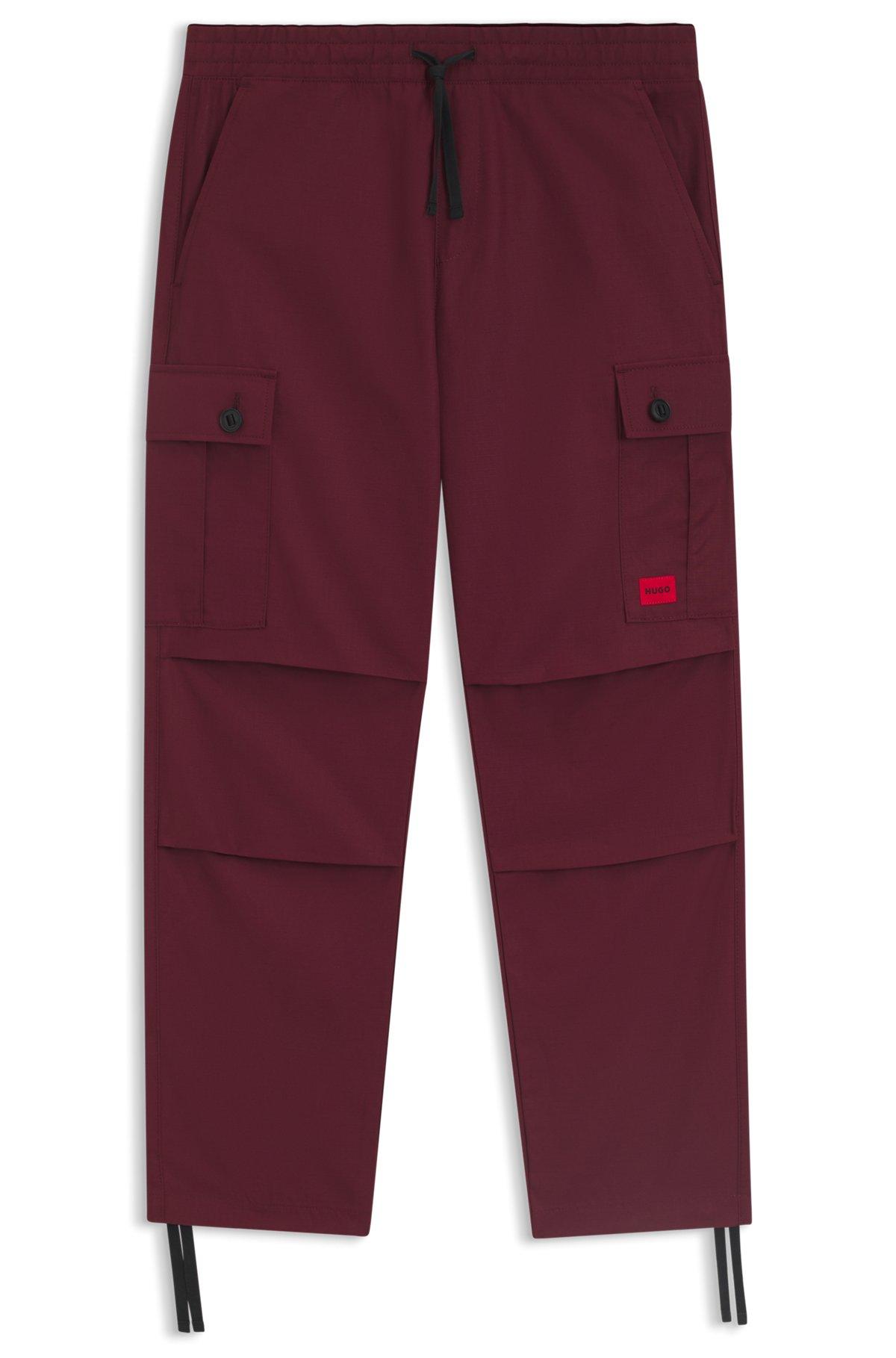 Regular-fit cargo trousers in ripstop cotton Product Image