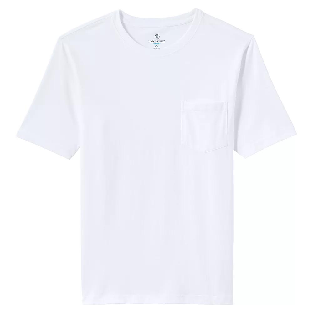 Men's Land's End Super-T Short Sleeve T-Shirt with Pocket,  Product Image