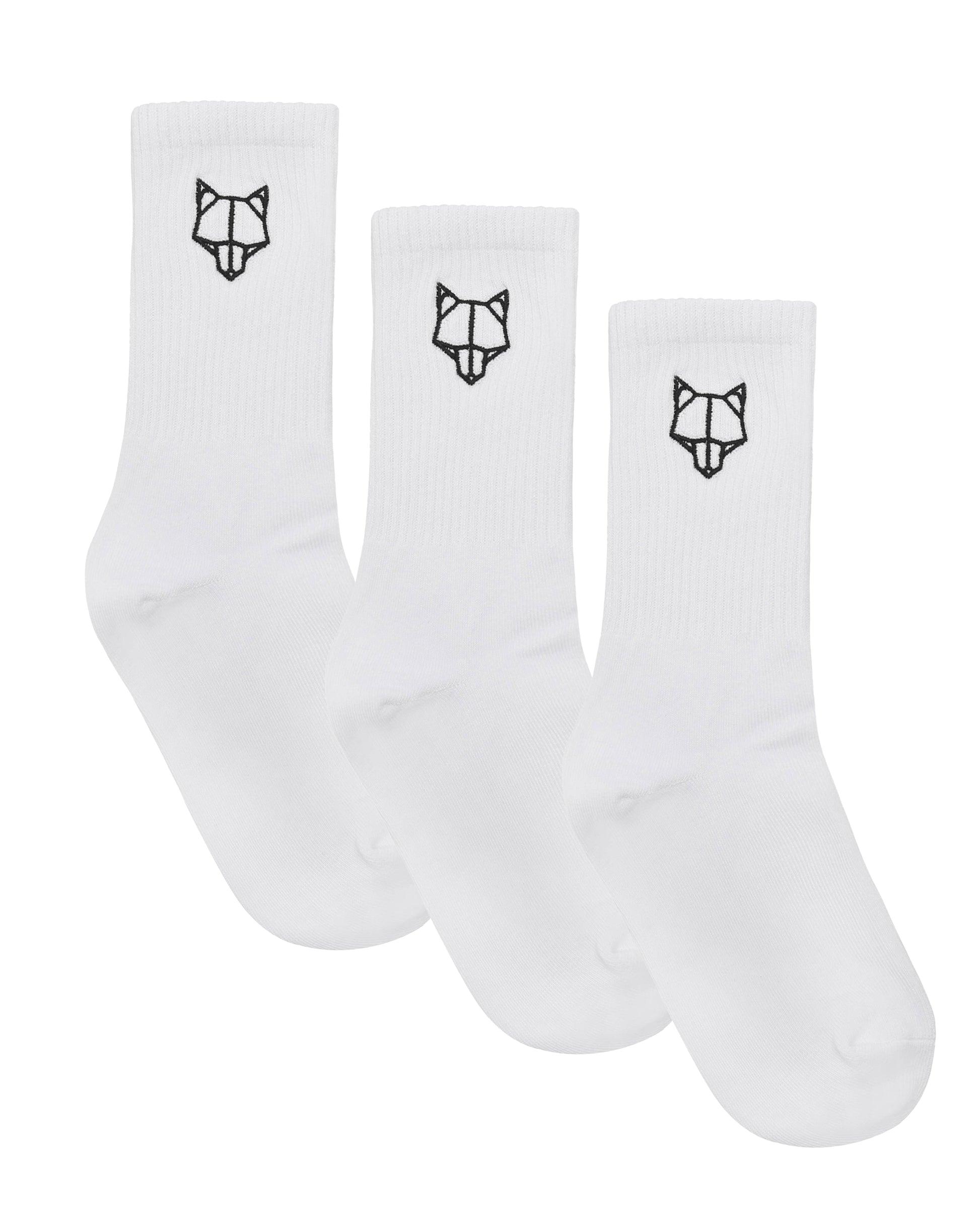 3 Pack Mens Egyptian Cotton Socks White Product Image