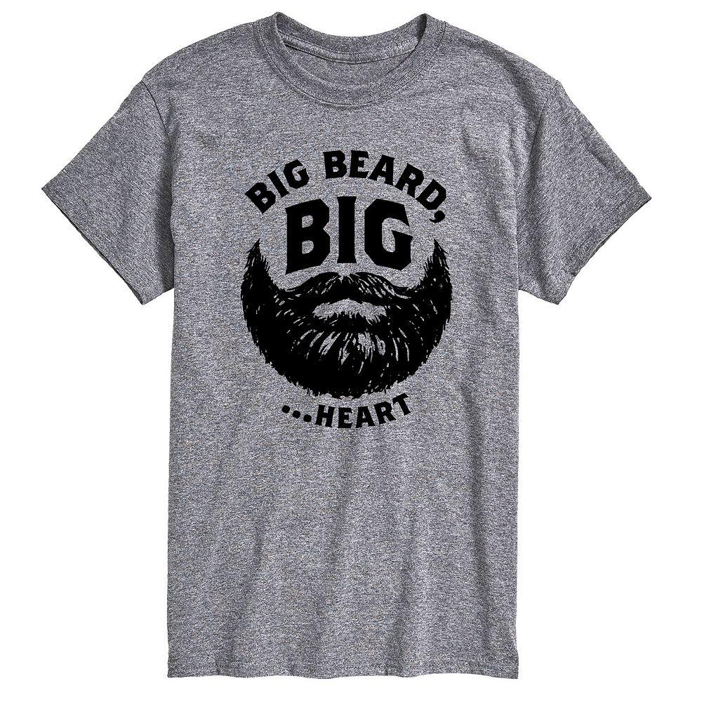 Big & Tall Big Beard Big Heart Graphic Tee, Men's,  Product Image