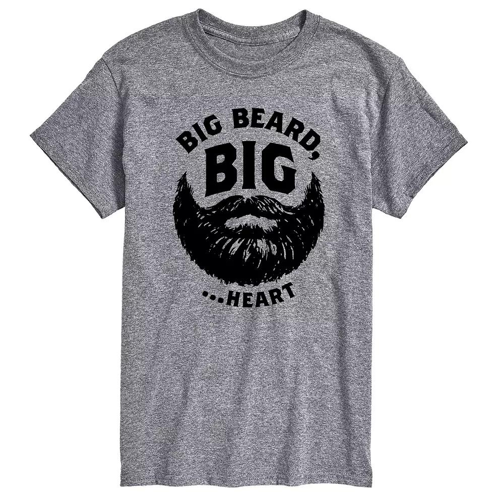 Big & Tall Big Beard Big Heart Graphic Tee, Men's,  Product Image