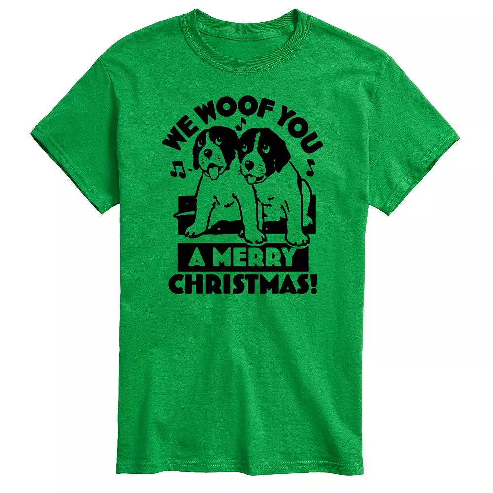 Men's We Woof You Merry Christmas Graphic Tee,  Product Image