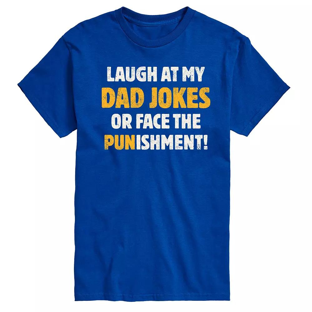 Men's Dad Jokes Punishment Graphic Tee,  Product Image