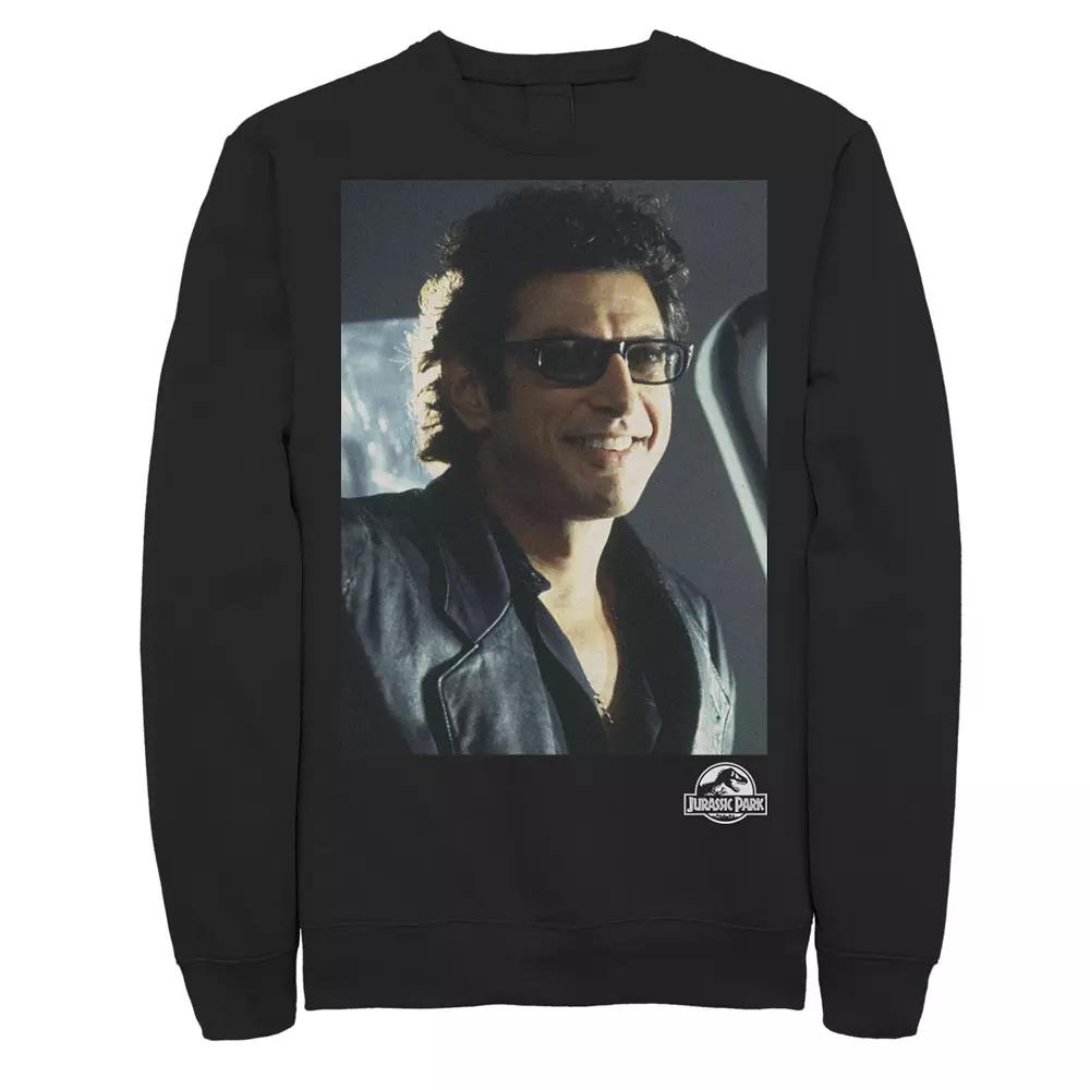 Men's Jurassic Park Goldblum Sly Smile Sweatshirt,  Product Image