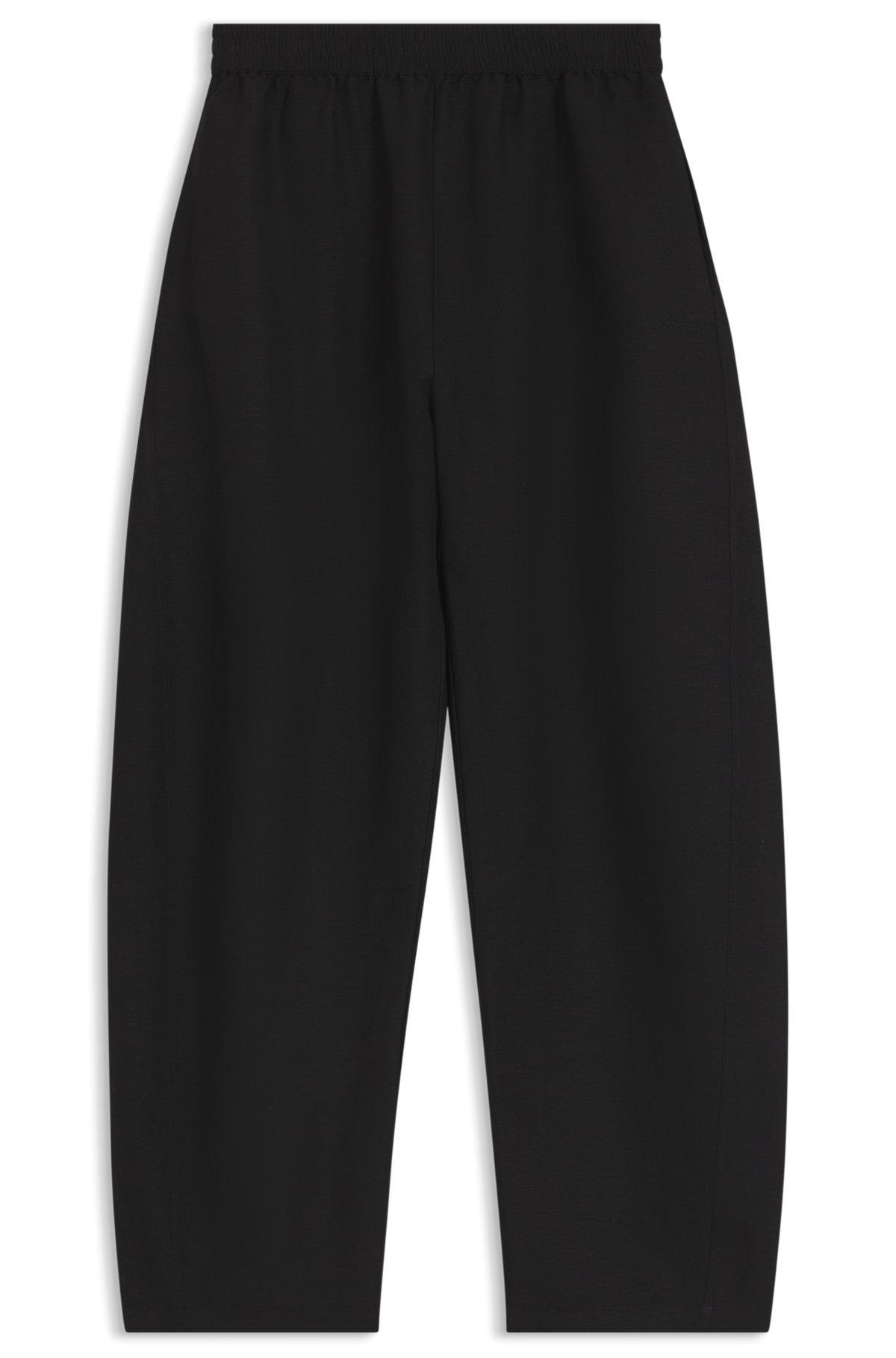 Balloon-leg trousers with elasticated waist Product Image