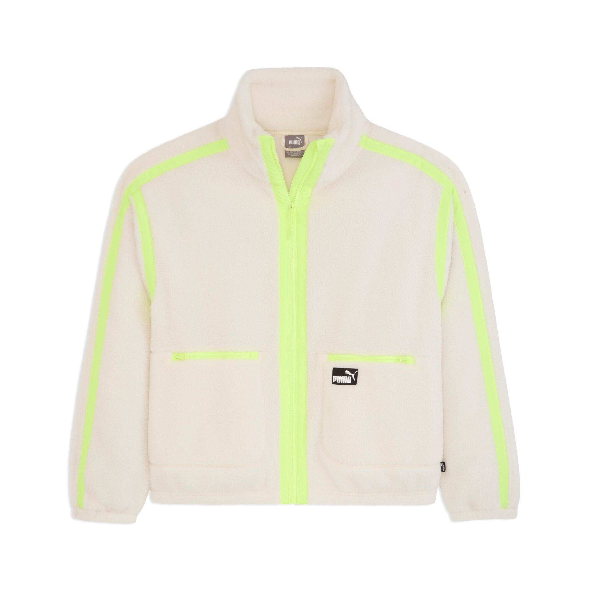 Sherpa Fleece Jacket W/ Wove Women Product Image