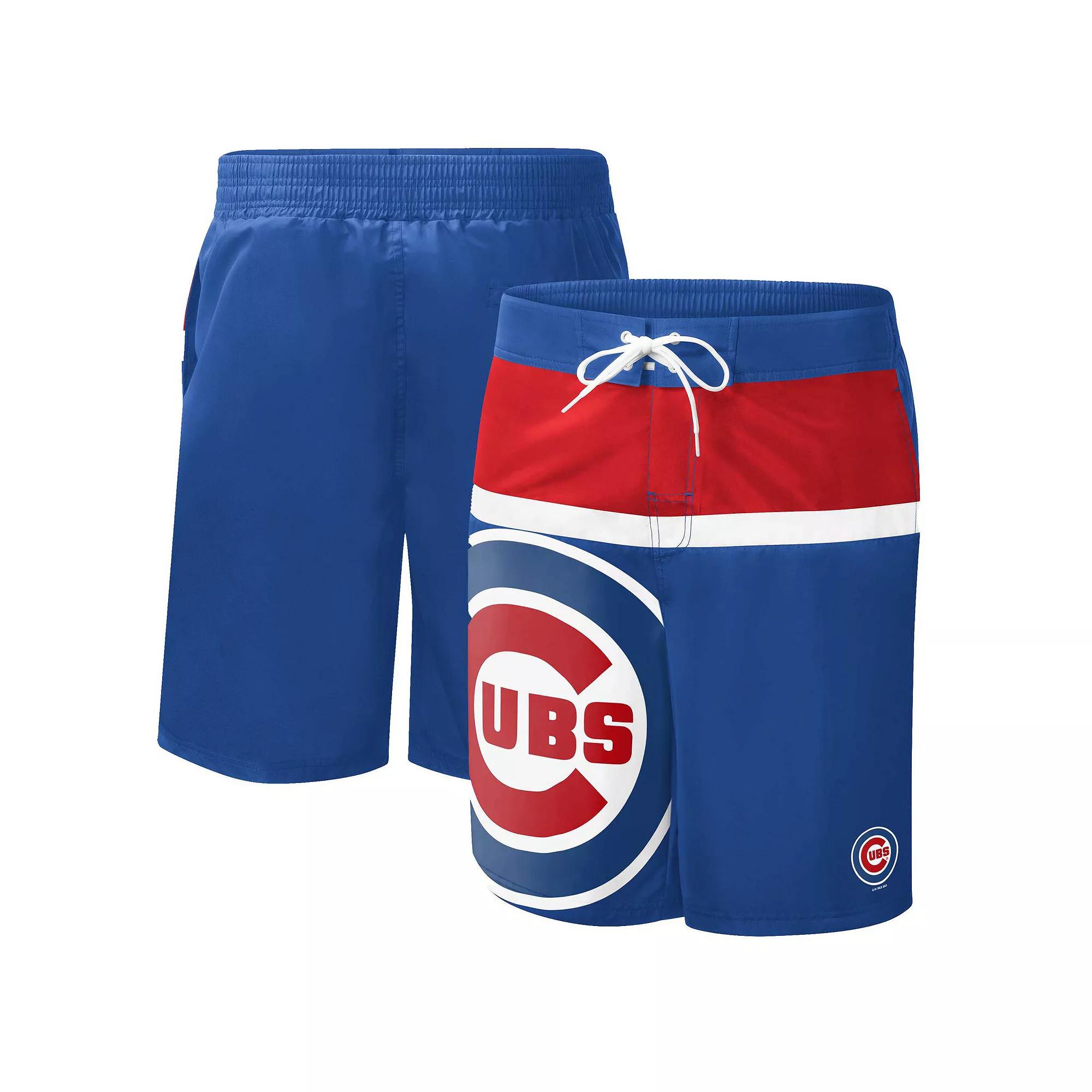 Men's G-III Sports by Carl Banks Royal Chicago Cubs Sea Wind Swim Shorts,  Product Image