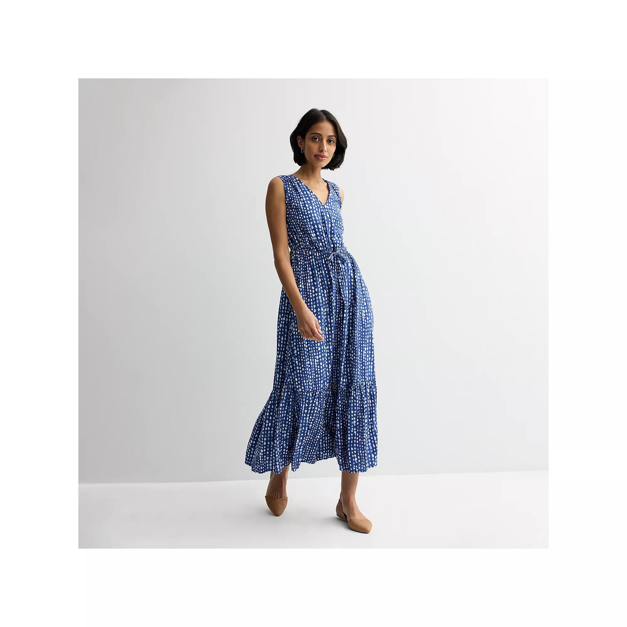 Petite Sonoma Goods For Life® Femme Button Bodice Maxi Dress, Women's, Size: XL Petite, Blue Blue Dye Product Image