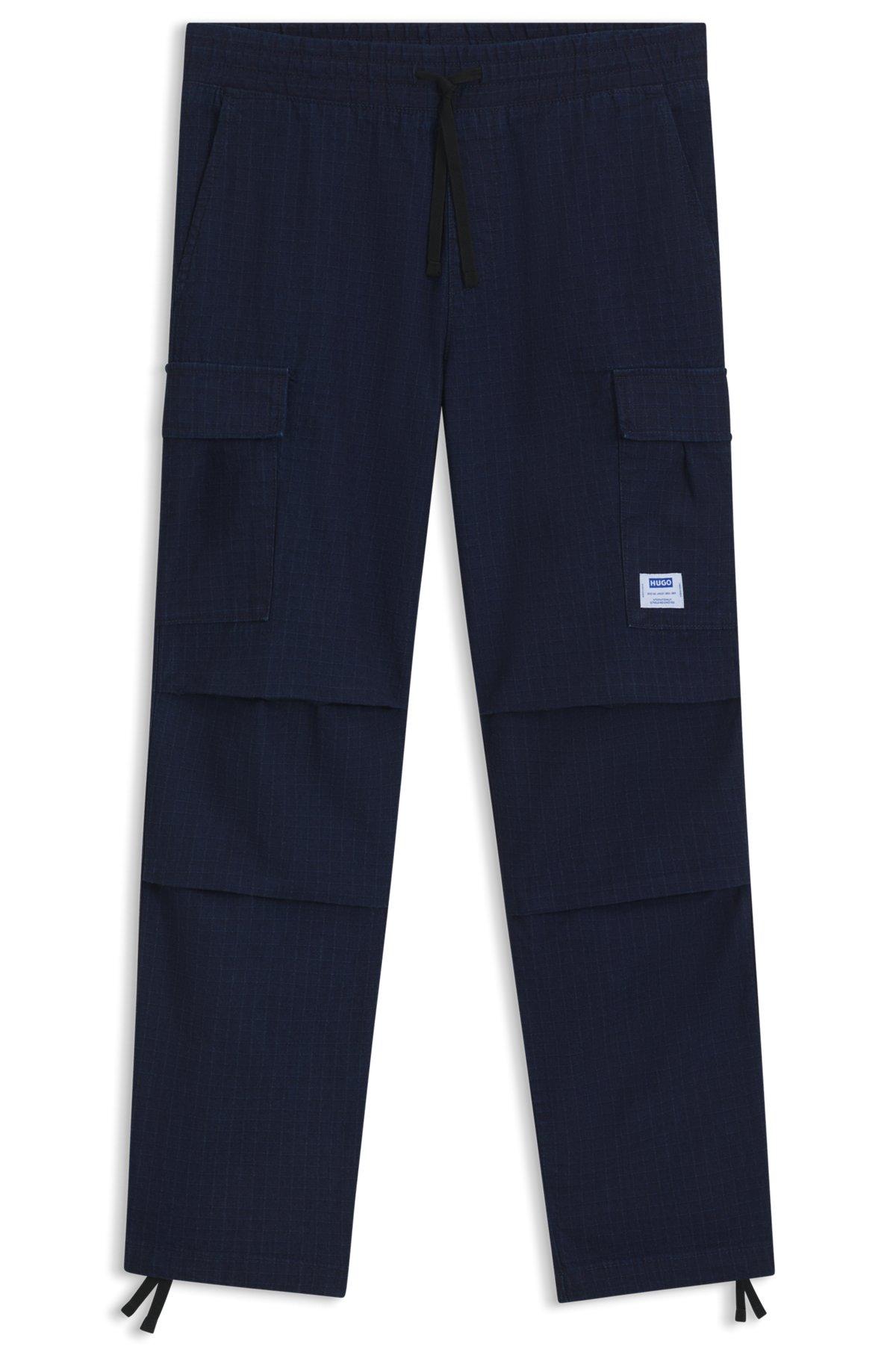 Relaxed-fit cargo trousers in denim-look ripstop Product Image