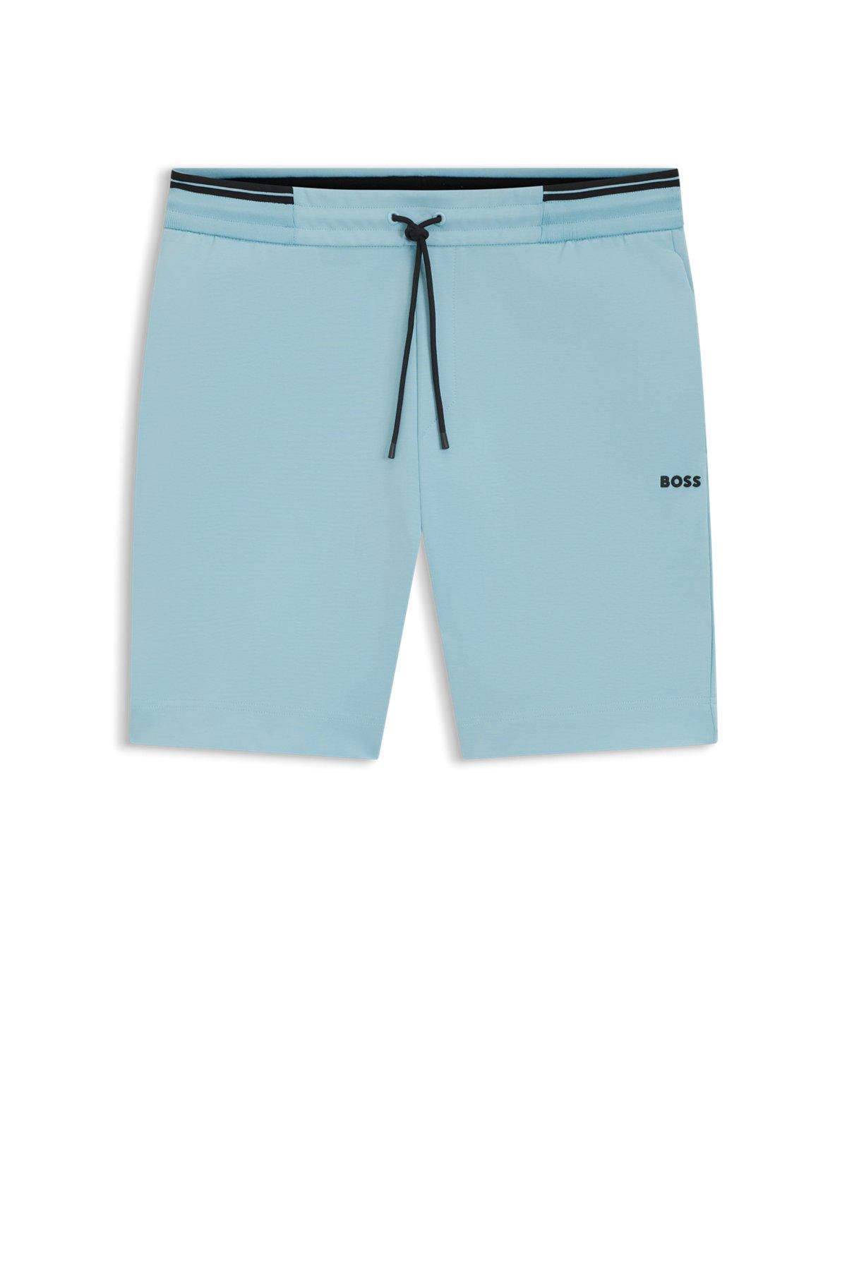BOSS -  shorts with stripe details - Light Blue Product Image