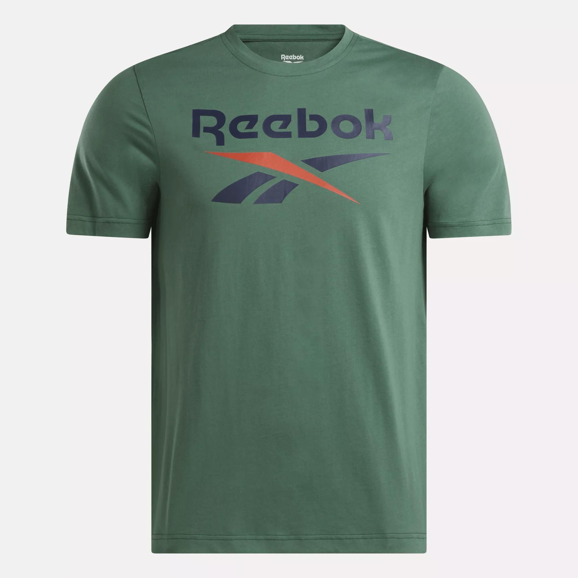 Men's Reebok Identity Big Stacked Logo T-Shirt Male Product Image