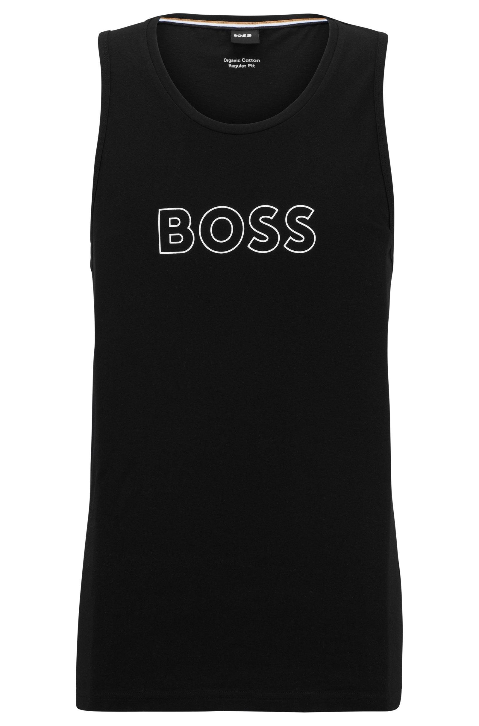Boss Cotton Tank Top with Outline logo Product Image