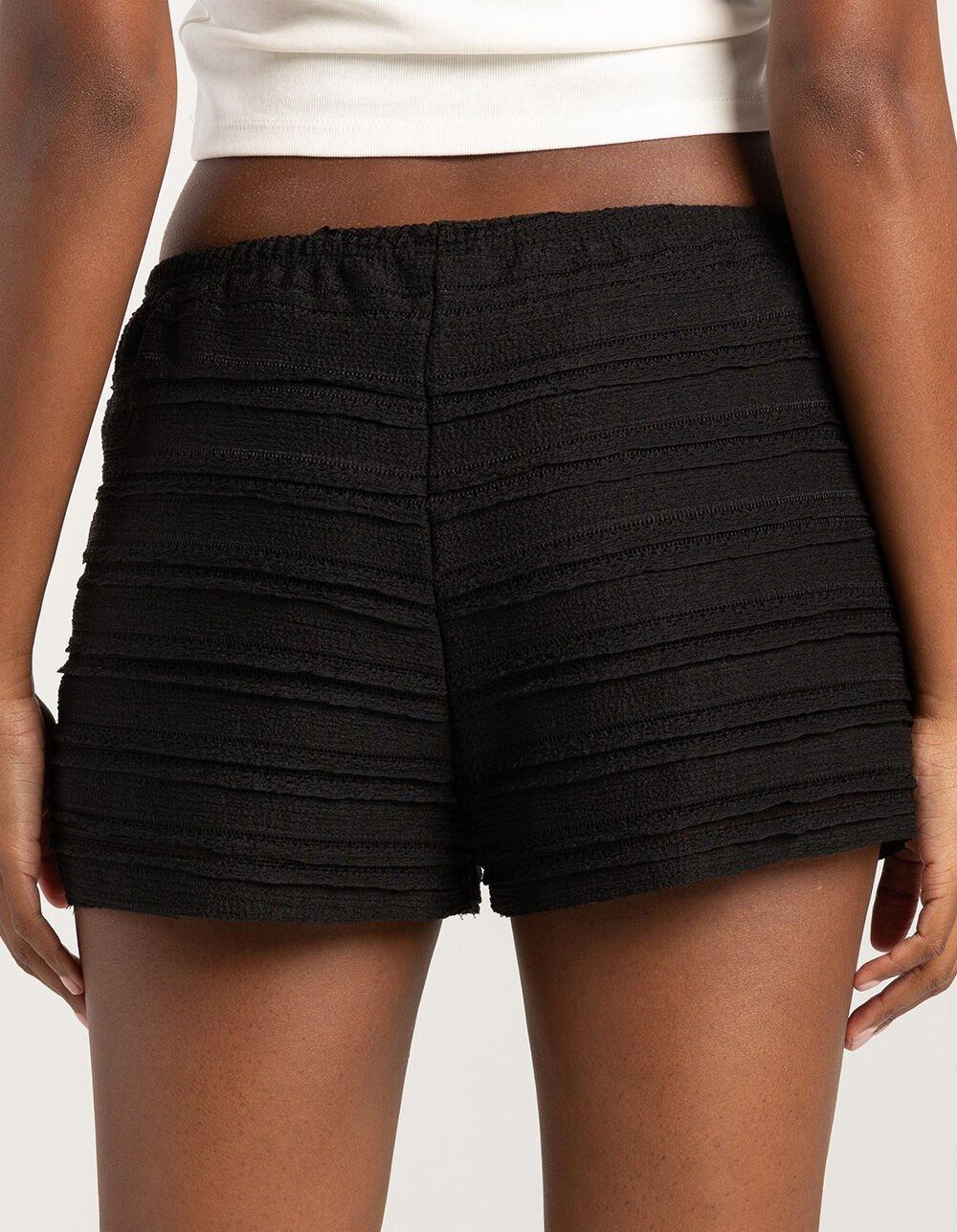 RSQ Womens Mid Rise Bloomer Shorts - BLACK Product Image