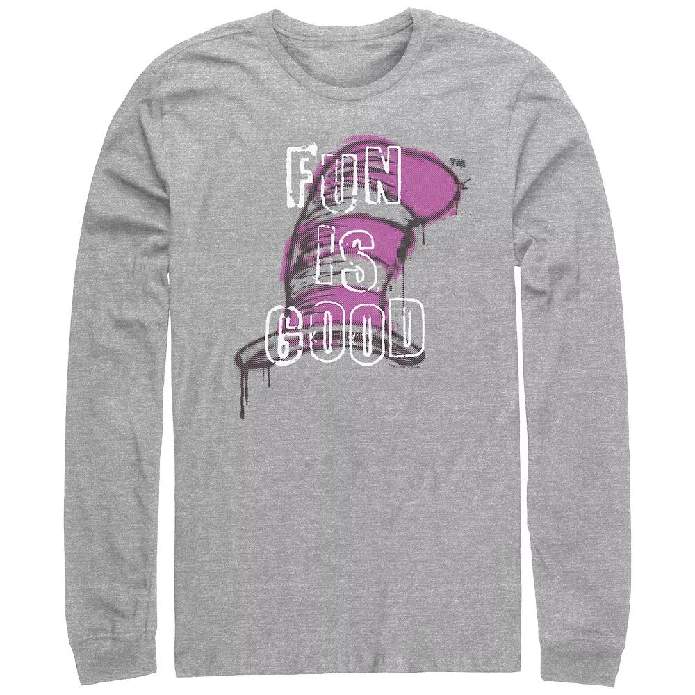 Men's Dr. Seuss Fun Is Good Long Sleeve Graphic Tee,  Product Image
