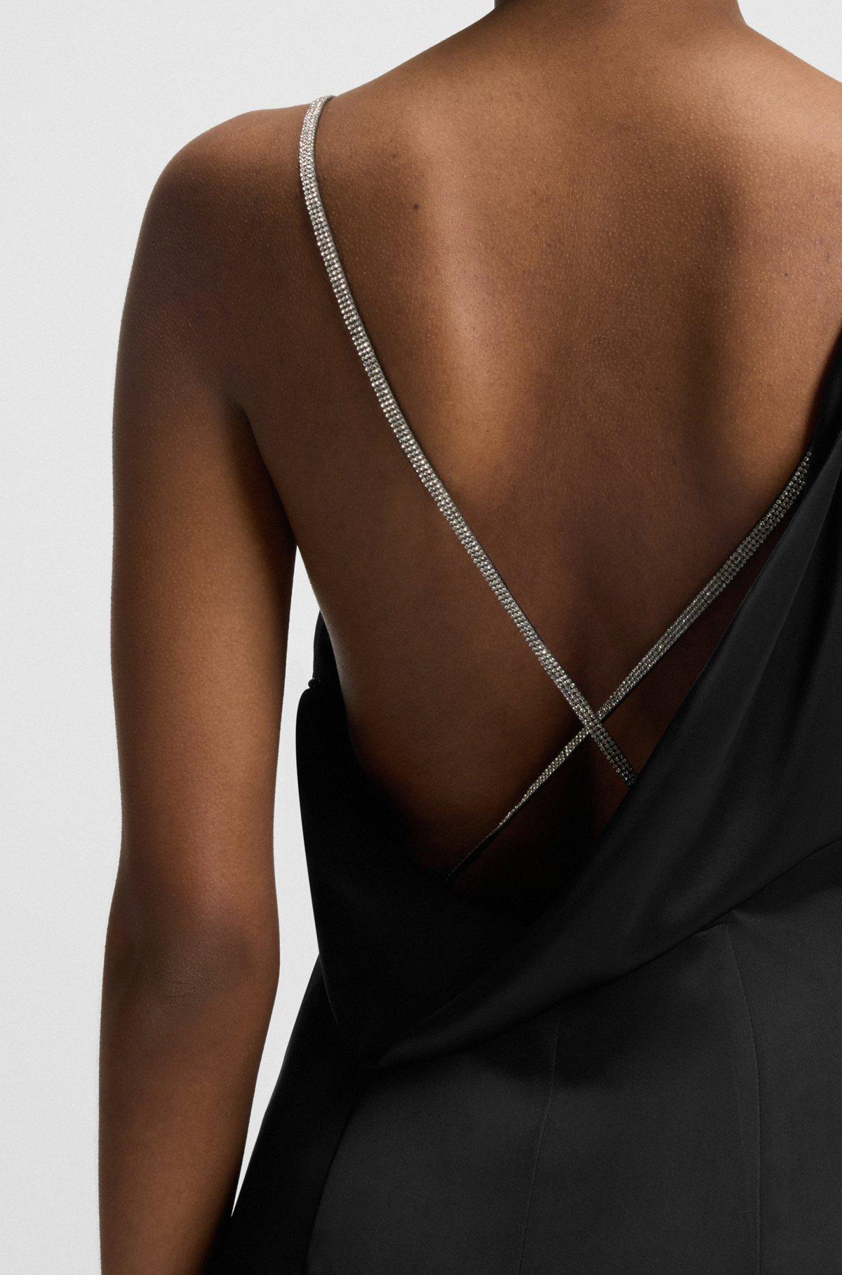 Maxi dress with rhinestone straps Product Image