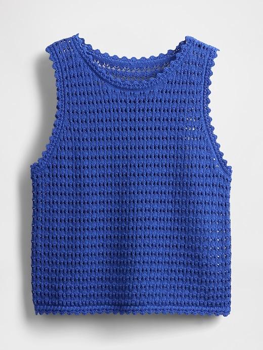 100% Cotton Crochet Tank Top Product Image