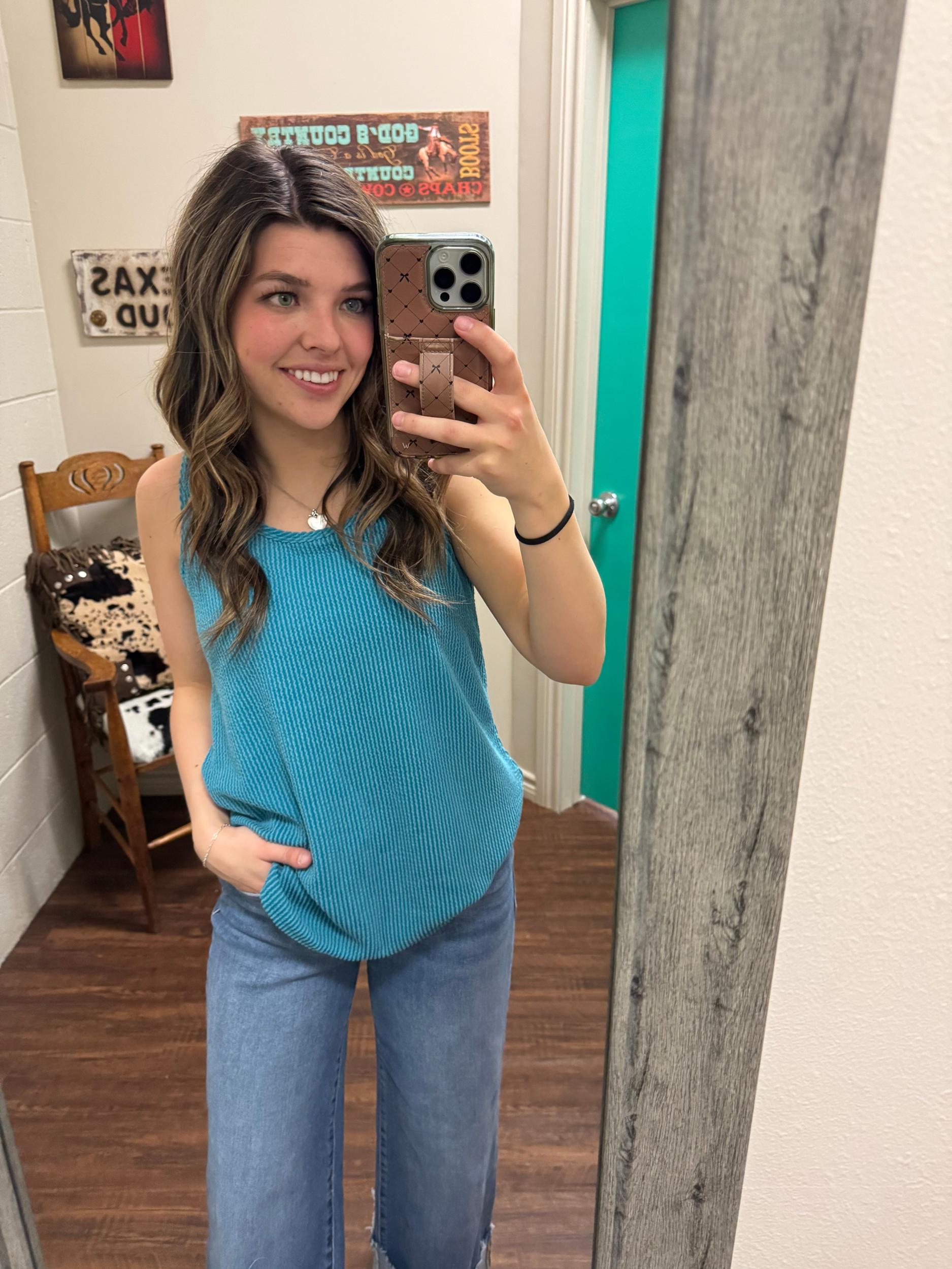 Kick Back Racer Back Full Length Tanks - 4 Colors Product Image