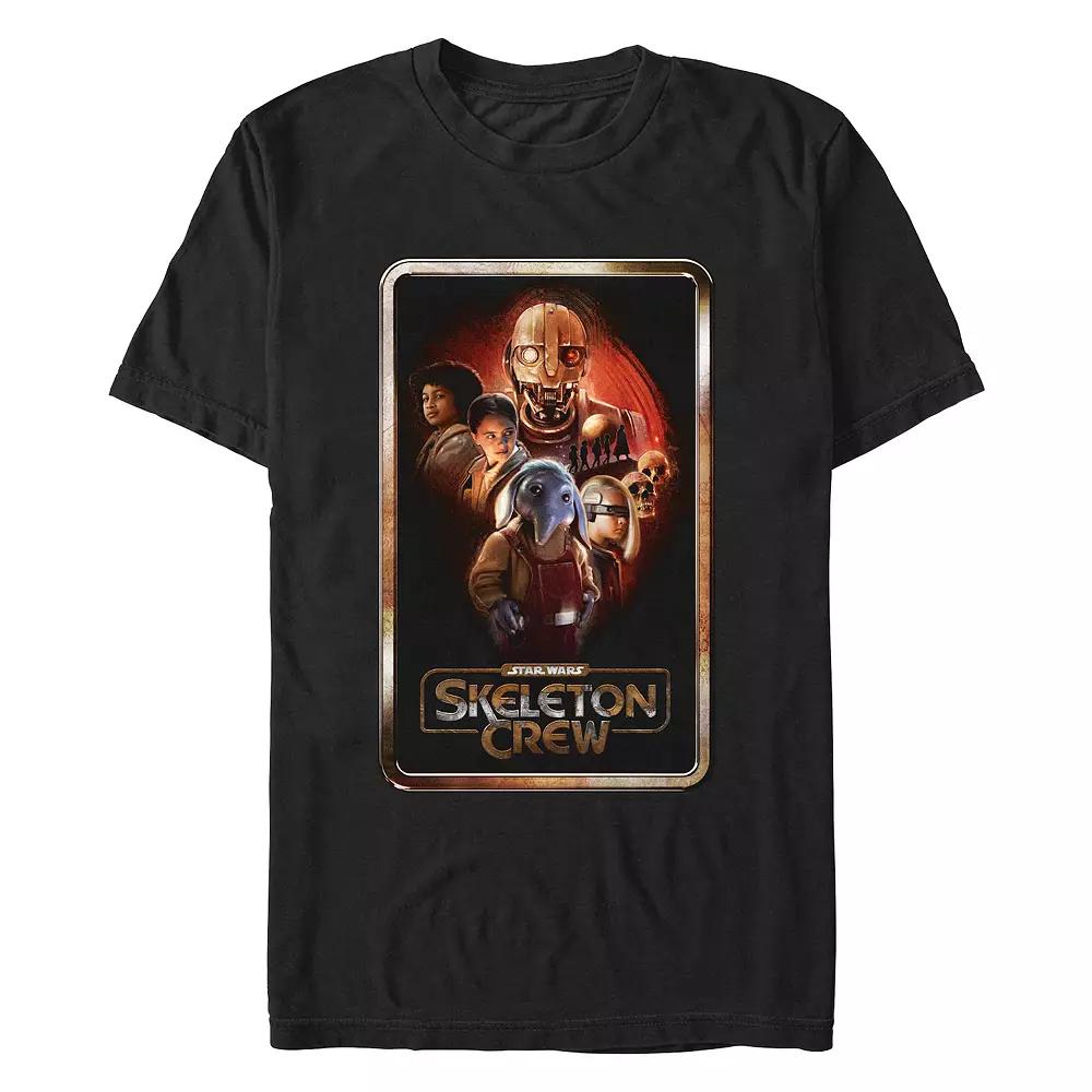 Men's Star Wars Skeleton Crew Characters Poster Graphic Tee,  Product Image
