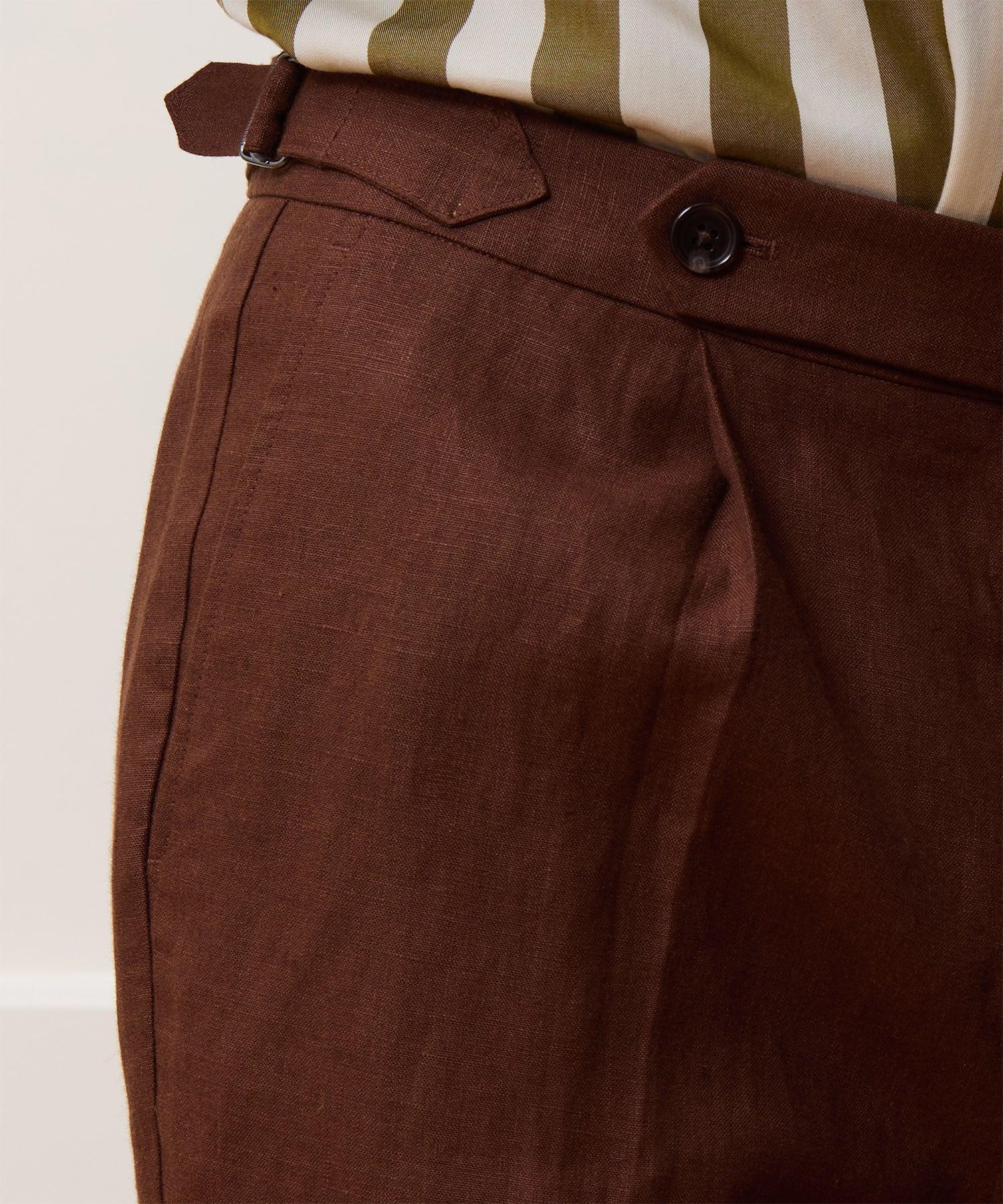 Irish Linen Side Tab Trouser Product Image