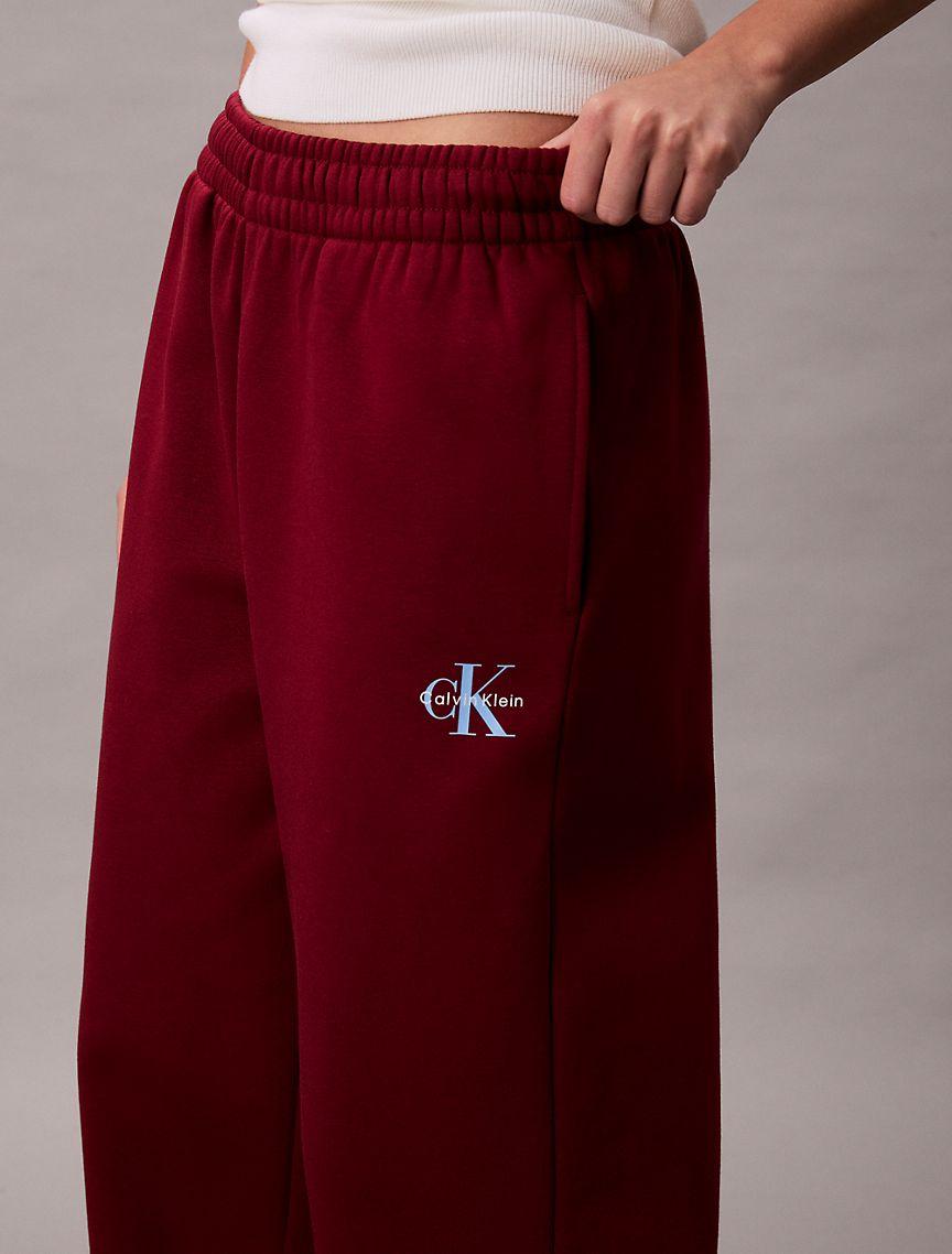 Monologo Fleece Wide Leg Sweatpants Product Image