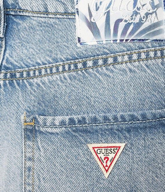 Guess Coordinating Mid Rise Relaxed Fit 15#double; Inseam Midi Shorts Product Image