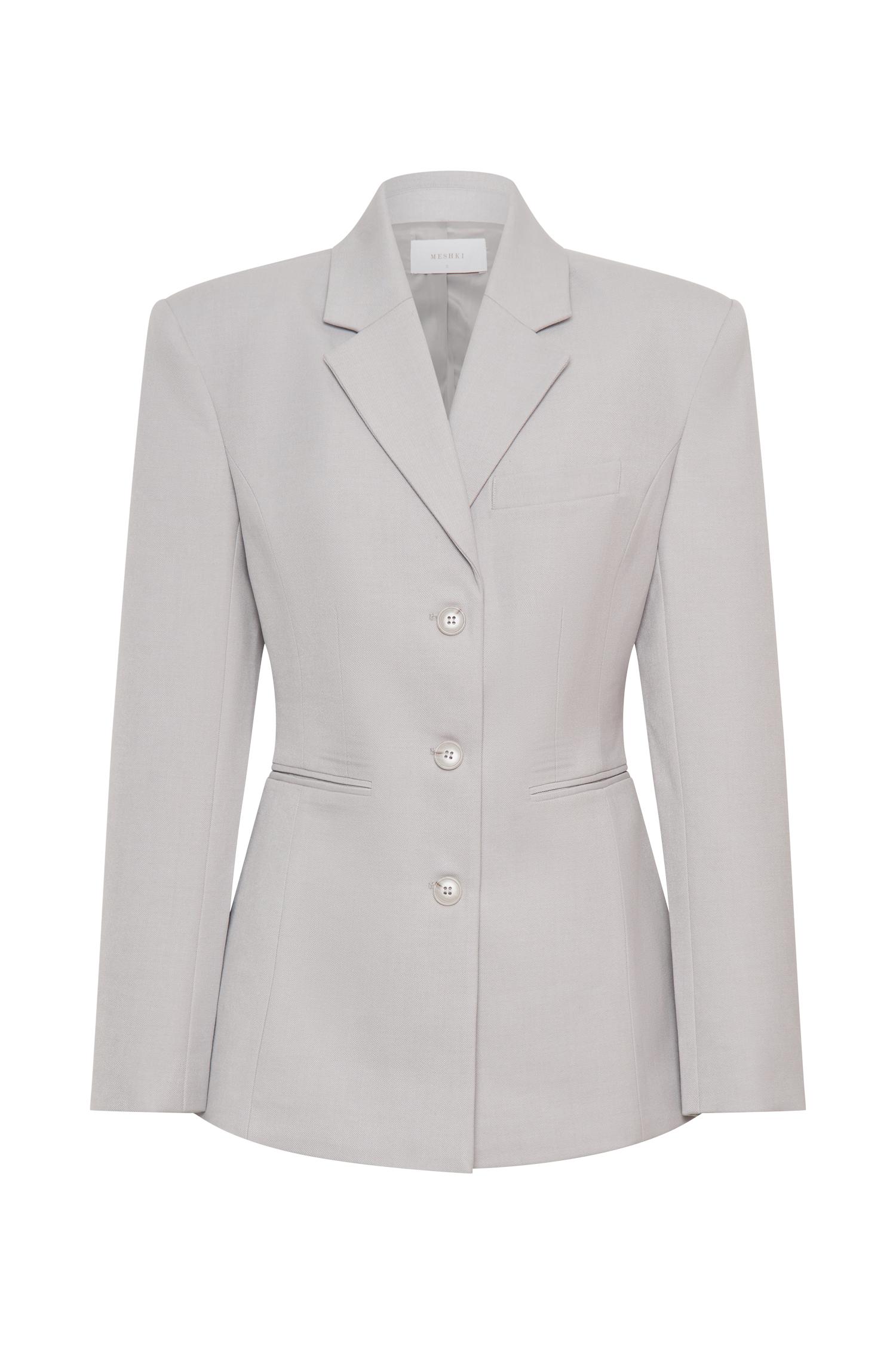 Bellamy Cinched Blazer - Grey Product Image