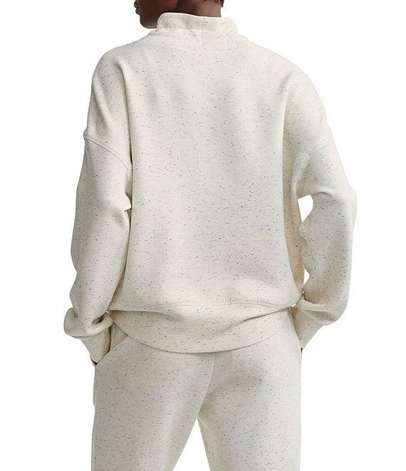 Varley Oakdale Sweat Fleck Print Mock Neck Long Sleeve Pullover Sweatshirt Product Image