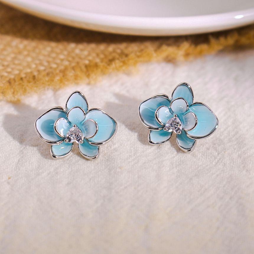 Flower Rhinestone Ear Stud Product Image