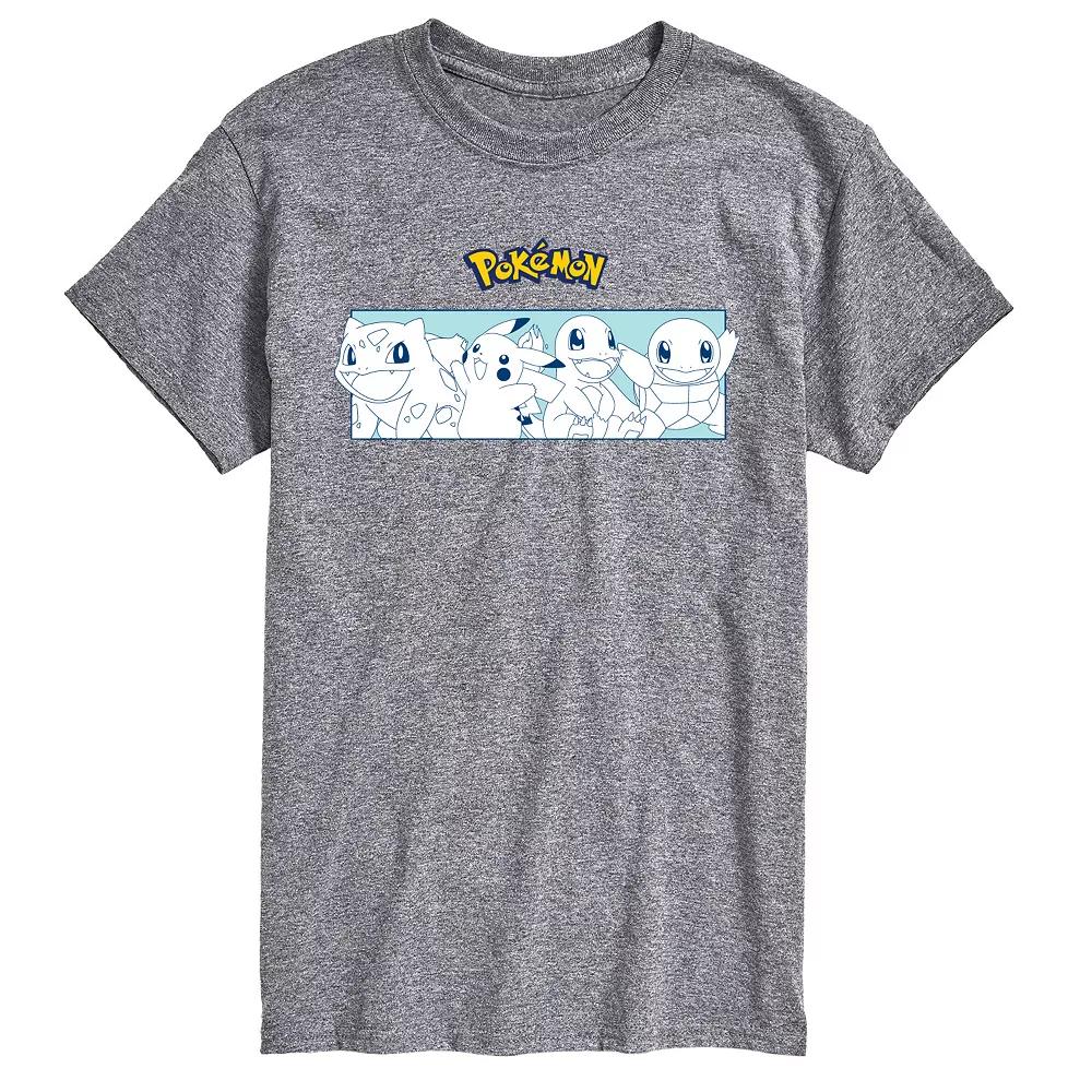 Men's Pokemon Starters Stripe Graphic Tee,  Product Image