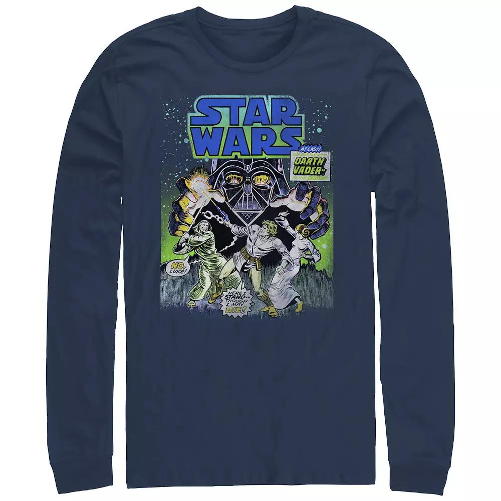 Men's Star Wars Darth Vader Attack Comic Book Cover Graphic Tee,  Product Image